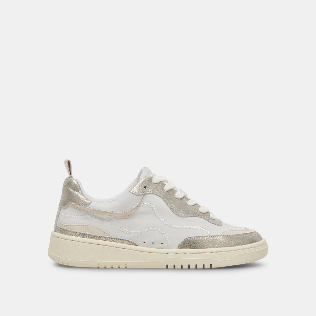 ADELLA SNEAKERS WHITE GOLD LEATHER - image 1