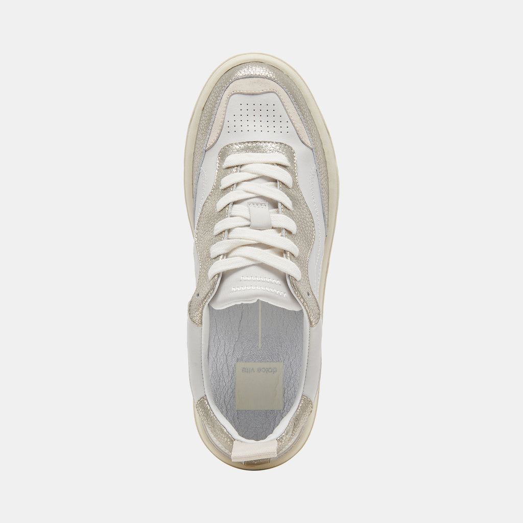 ADELLA SNEAKERS WHITE GOLD LEATHER - image 9