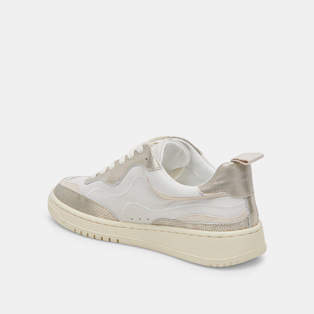 ADELLA SNEAKERS WHITE GOLD LEATHER - image 5