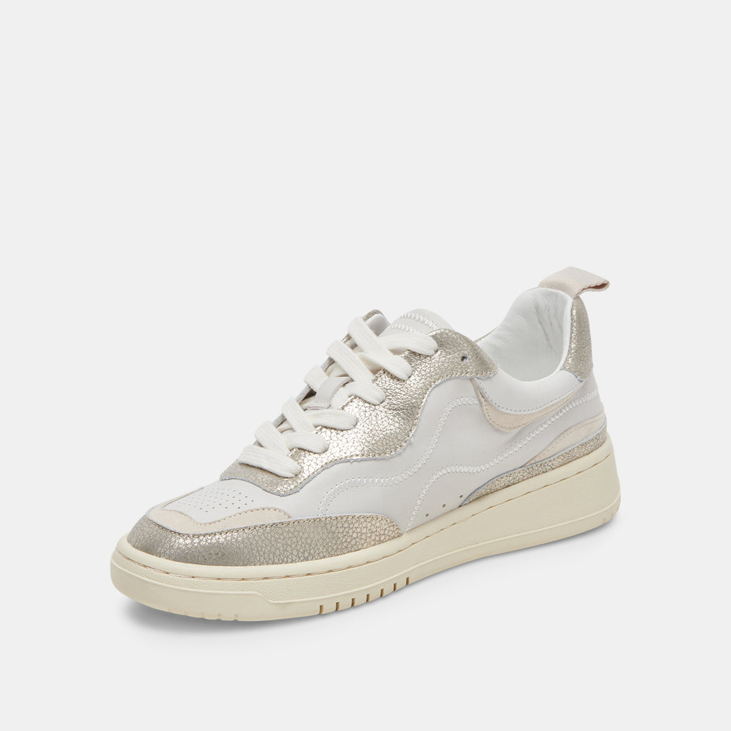 ADELLA SNEAKERS WHITE GOLD LEATHER - image 5