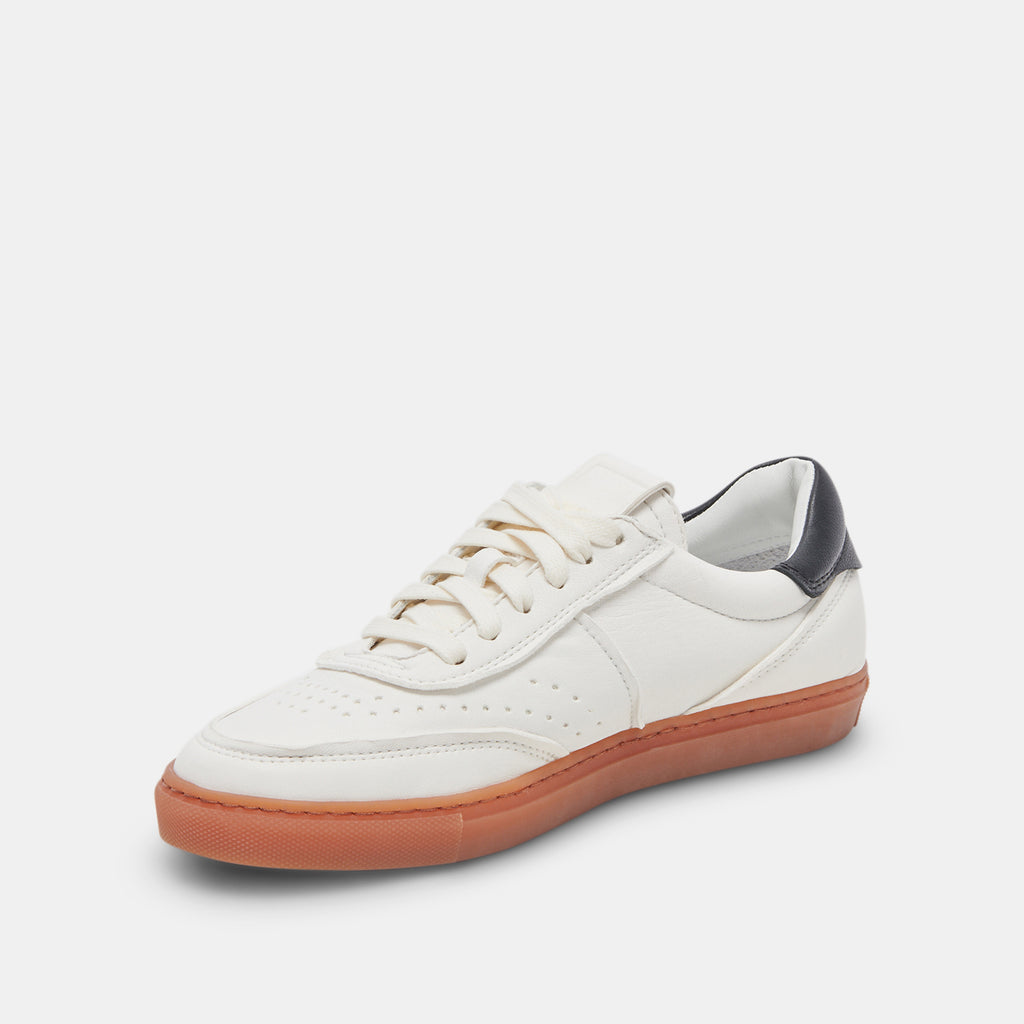 BODEN SNEAKERS WHITE BLACK LEATHER - image 4