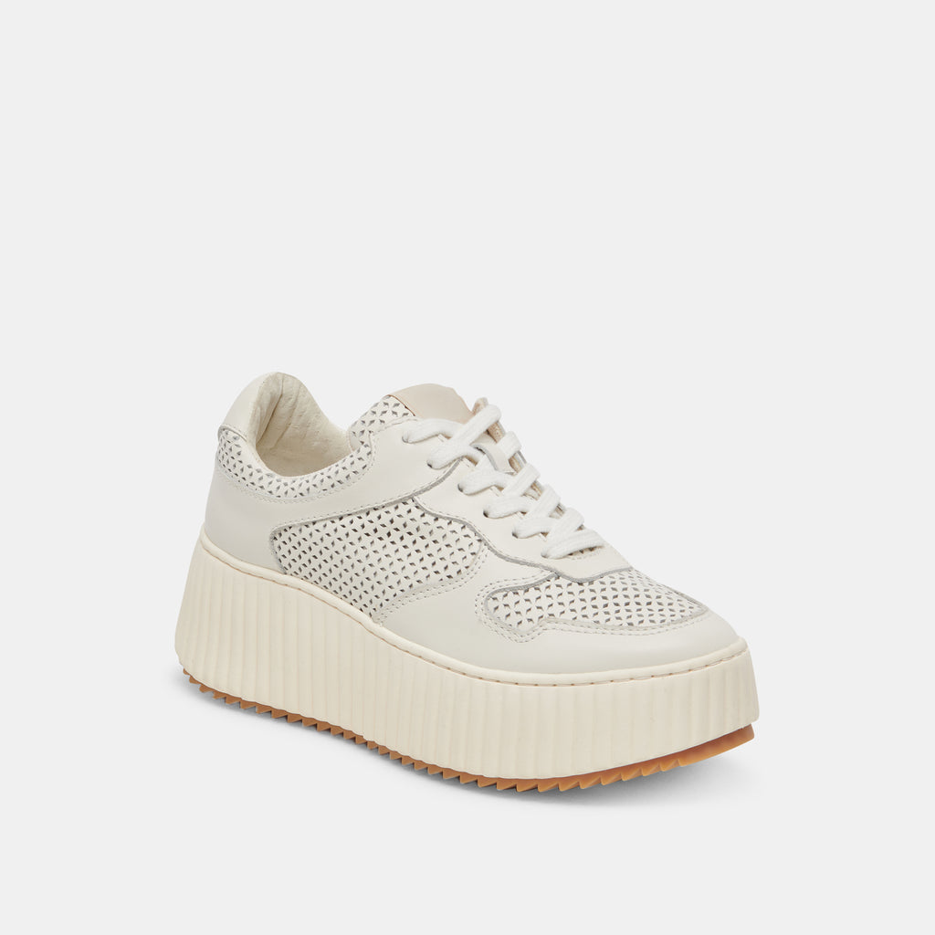DAISHA SNEAKERS WHITE PERFORATED LEATHER - image 2