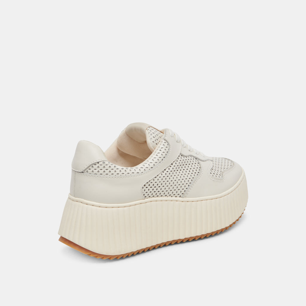 DAISHA SNEAKERS WHITE PERFORATED LEATHER - image 3