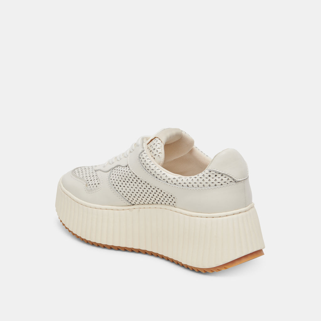 DAISHA SNEAKERS WHITE PERFORATED LEATHER - image 5