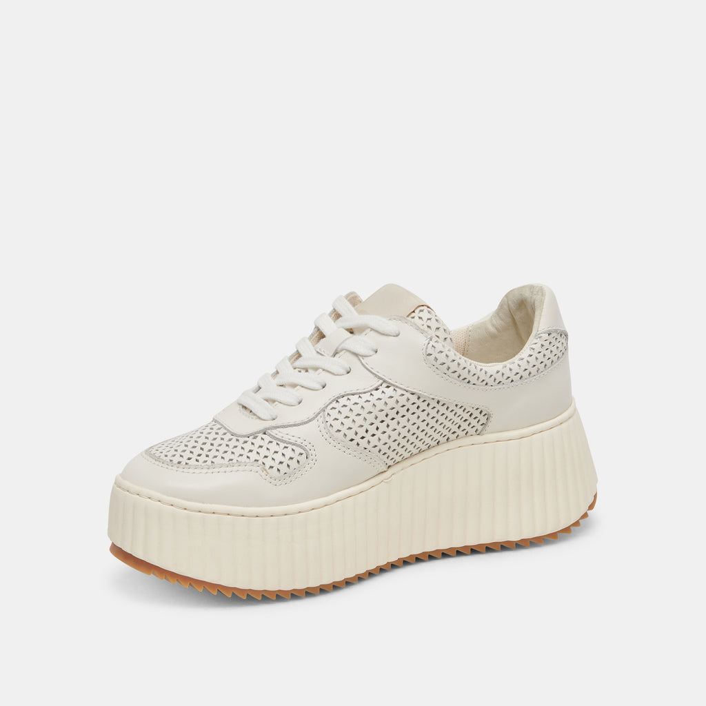 DAISHA SNEAKERS WHITE PERFORATED LEATHER - image 4