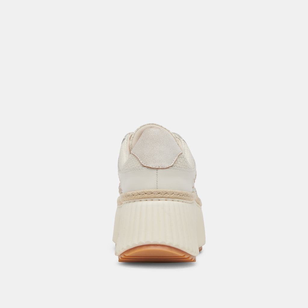 DANDI SNEAKERS OFF WHITE EMBOSSED LEATHER - image 7