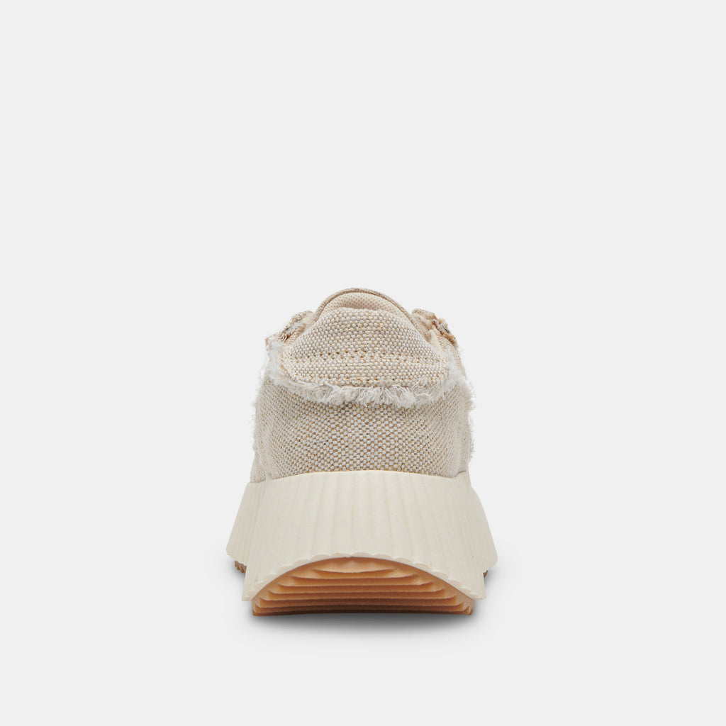 DOLEN FRAY SNEAKERS SAND CANVAS - image 7