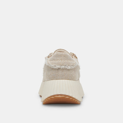 DOLEN FRAY SNEAKERS SAND CANVAS - re:vita
