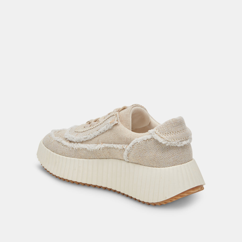 DOLEN FRAY SNEAKERS SAND CANVAS - image 5