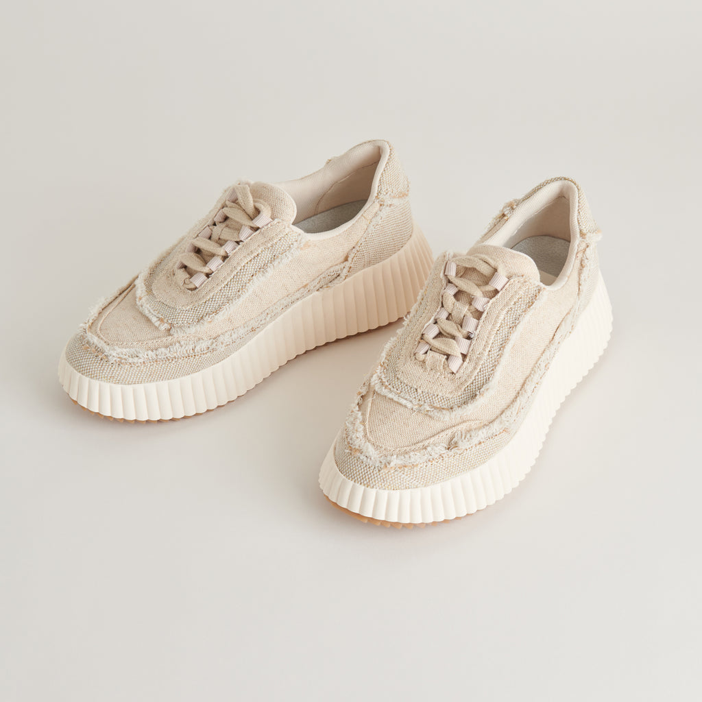 DOLEN FRAY SNEAKERS SAND CANVAS - image 1