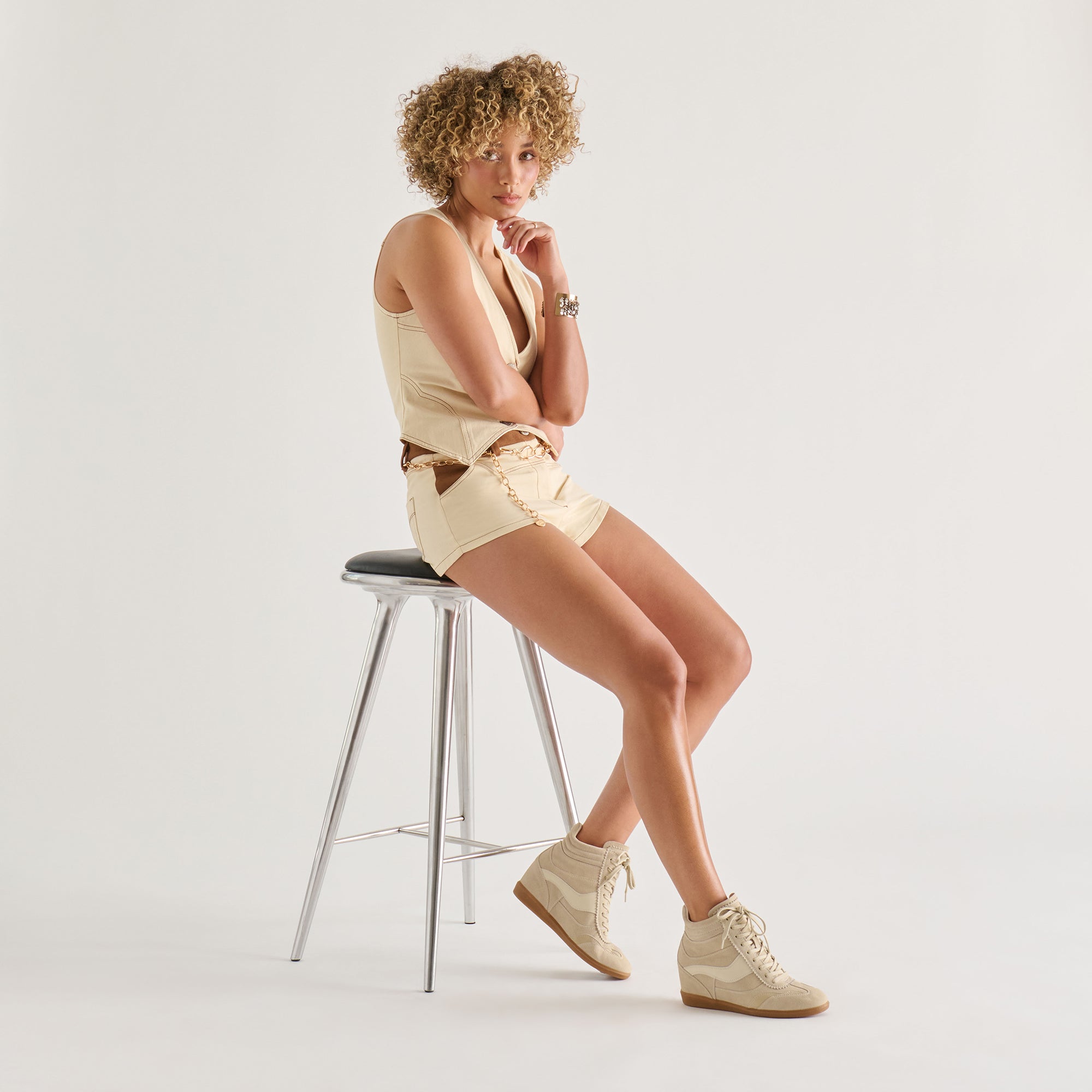 ISSAC SNEAKERS OATMEAL SUEDE - view 4