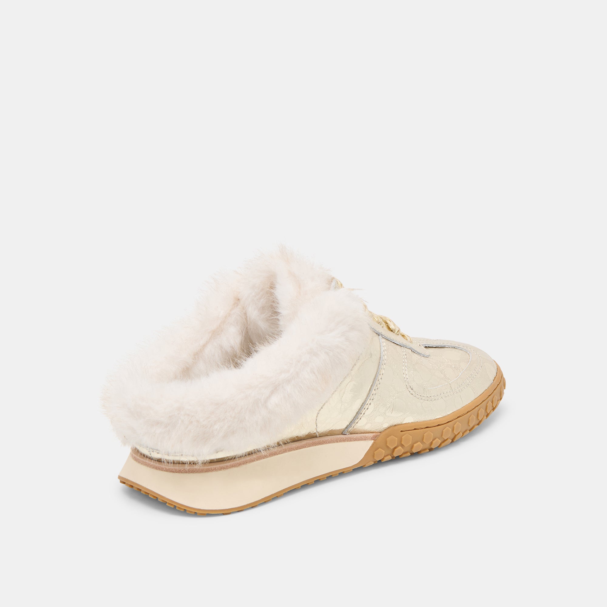 IZZEY PLUSH SNEAKERS PLATINUM LEATHER