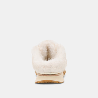 IZZEY PLUSH SNEAKERS PLATINUM LEATHER