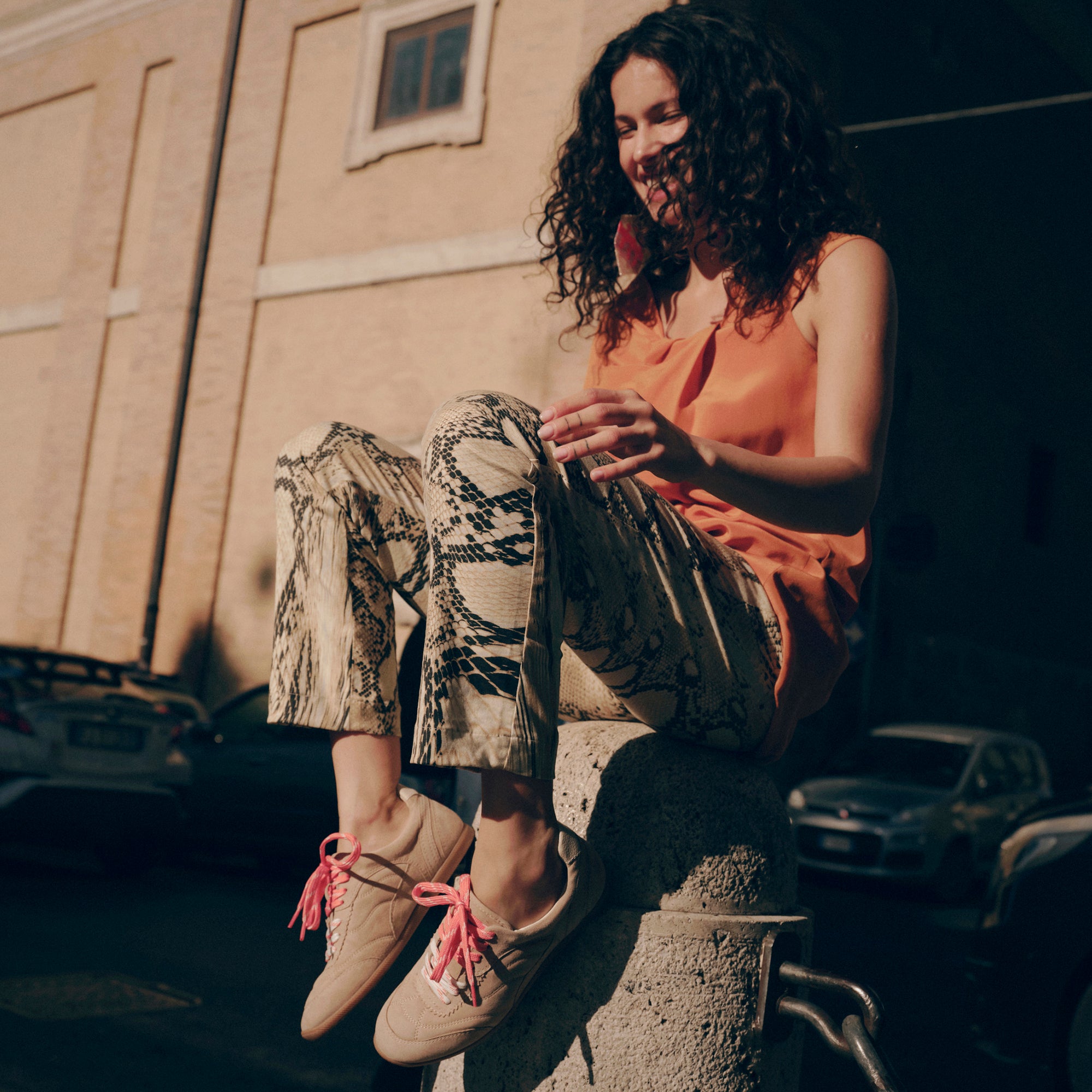 LAINI SNEAKERS CAMEL SUEDE