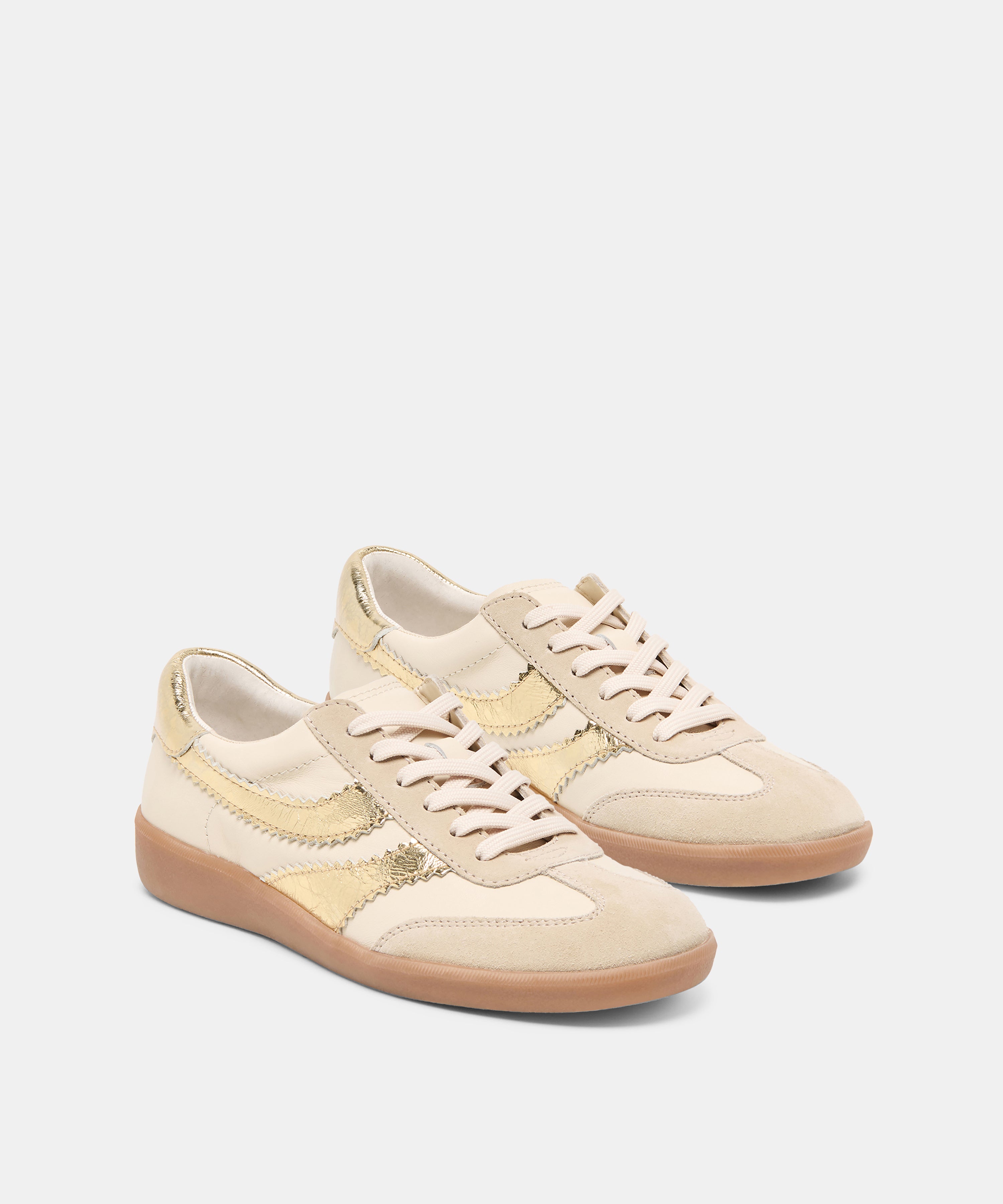 MERIT SNEAKERS WHITE GOLD LEATHER - view 3