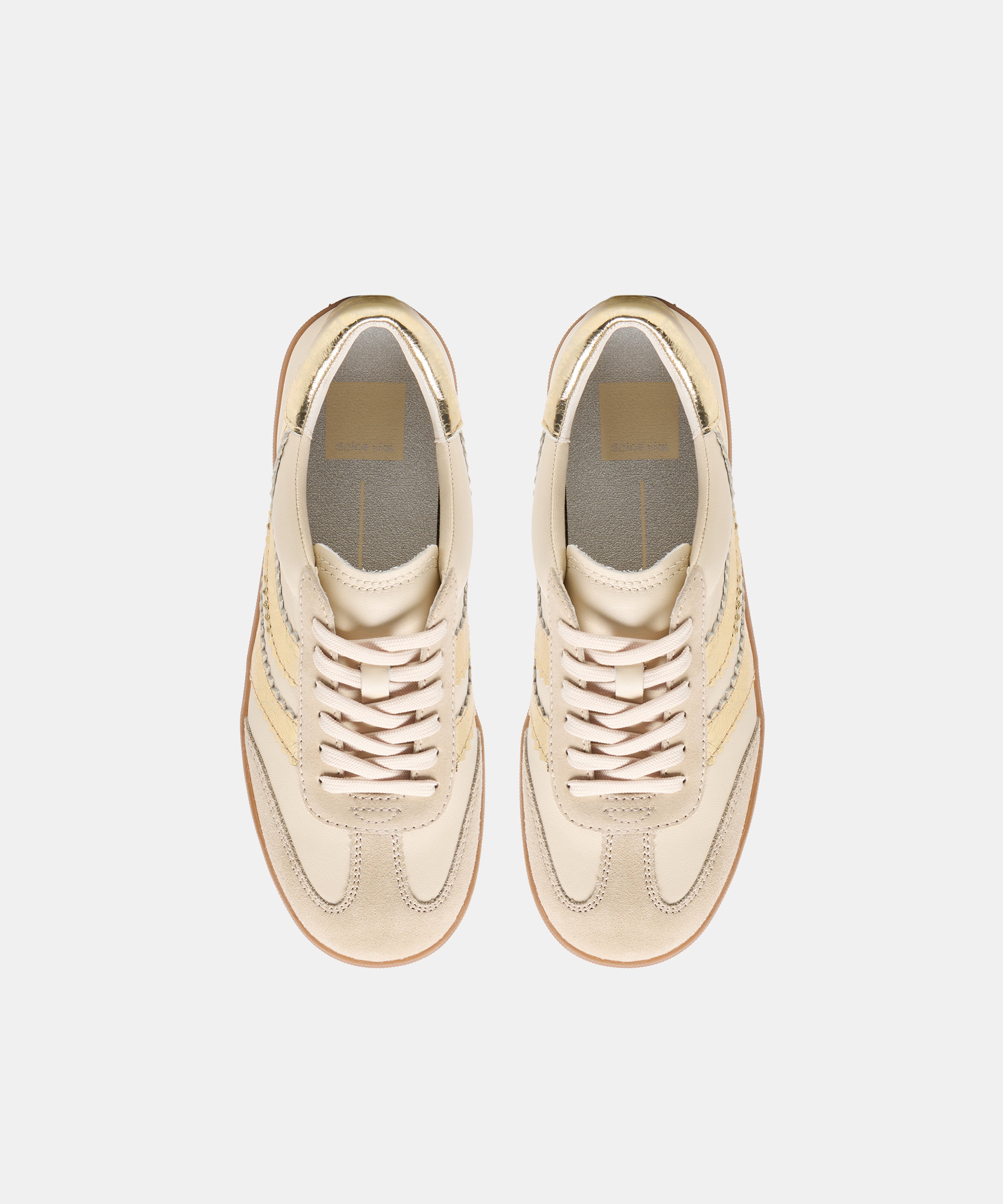 MERIT SNEAKERS WHITE GOLD LEATHER - view 4