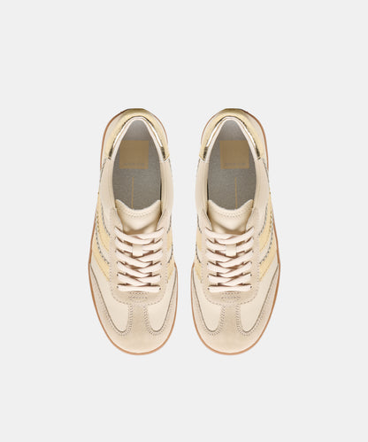 MERIT SNEAKERS WHITE GOLD LEATHER