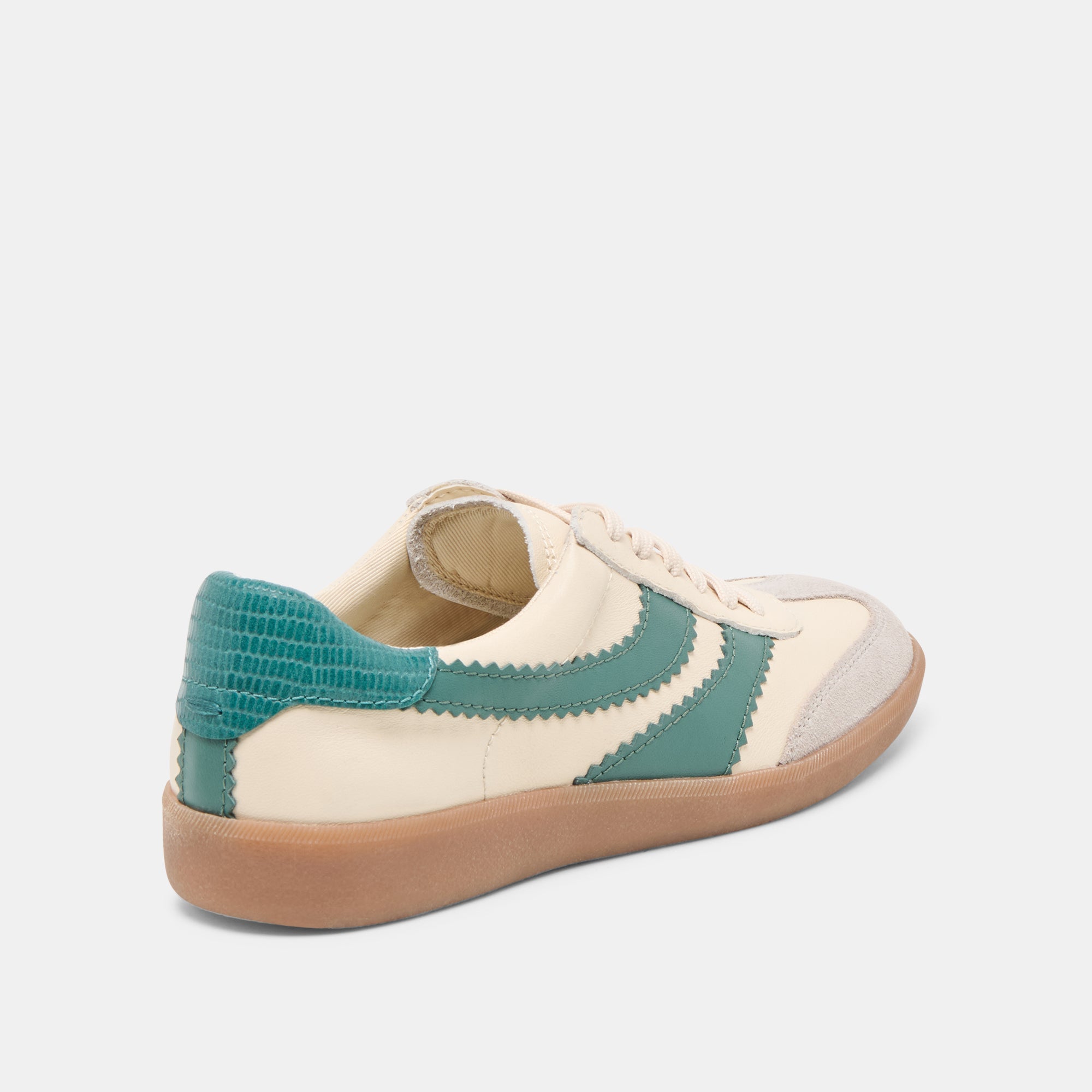 MERIT SNEAKERS WHITE GREEN LEATHER