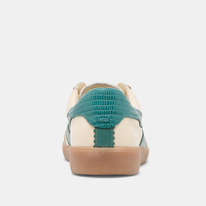 MERIT SNEAKERS WHITE GREEN LEATHER