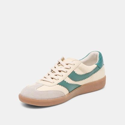 MERIT SNEAKERS WHITE GREEN LEATHER