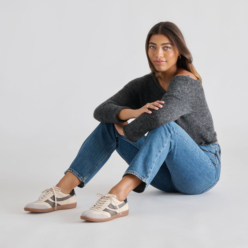 MERIT SNEAKERS WHITE NAVY LEATHER