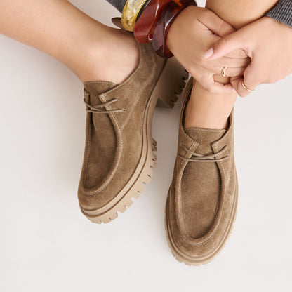 MILZA LOAFERS OLIVE SUEDE