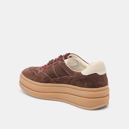 NAOMY H2O SNEAKERS DK BROWN SUEDE
