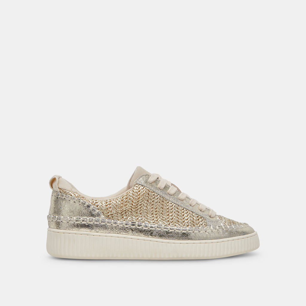 NICONA SNEAKERS GOLD WOVEN - image 1