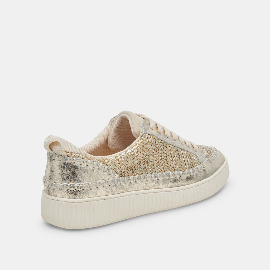 NICONA SNEAKERS GOLD WOVEN - image 3