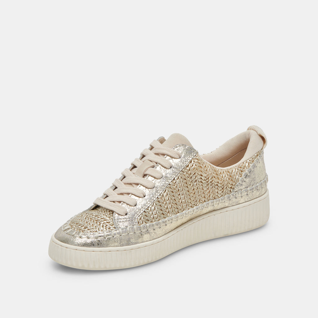 NICONA SNEAKERS GOLD WOVEN - image 4