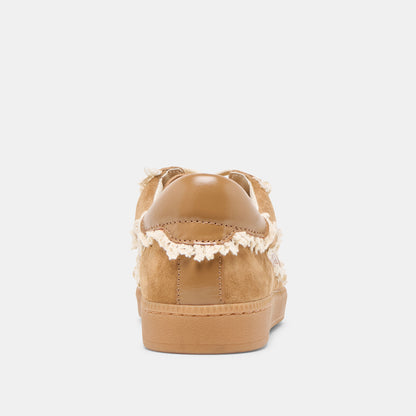 NOTICE LACE SNEAKERS LT BROWN SUEDE