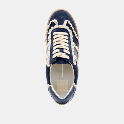 NOTICE LACE SNEAKERS NAVY SUEDE