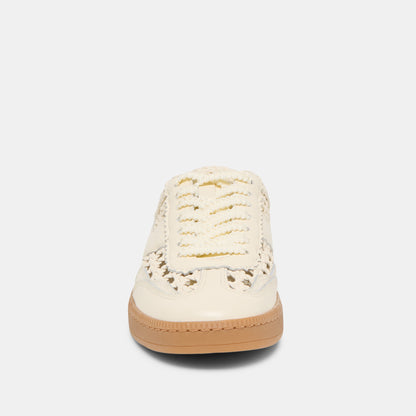 NOTICE SLIDE WOVEN SNEAKERS OFF WHITE WOVEN STELLA