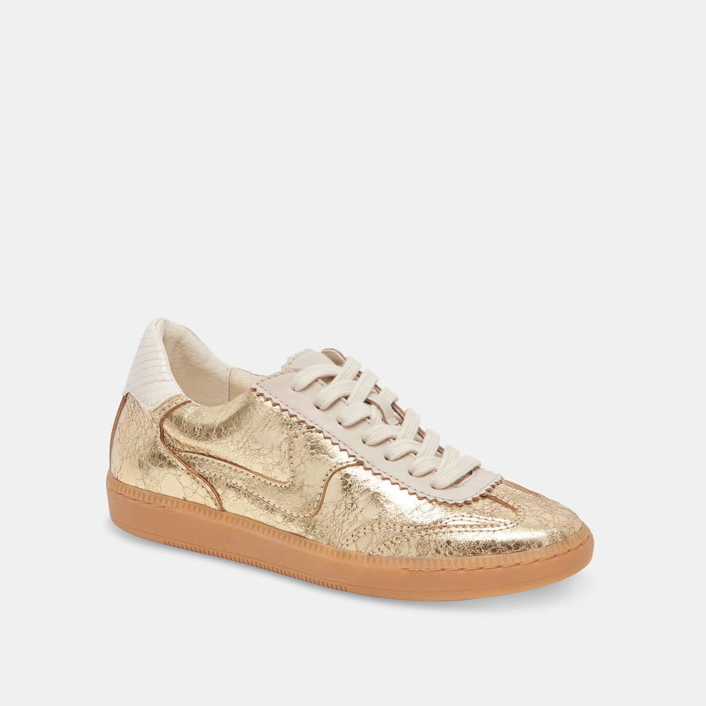 NOTICE SNEAKERS GOLD DISTRESSED LEATHER - re:vita - image 3