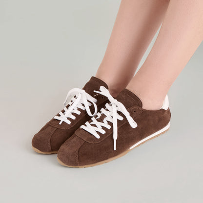 SERINA SNEAKERS DK BROWN SUEDE