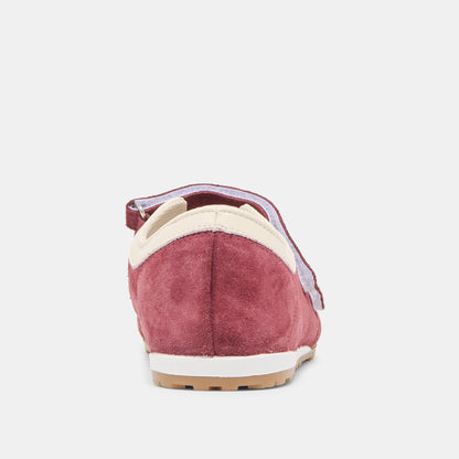 SWAN SNEAKERS BURGUNDY SUEDE