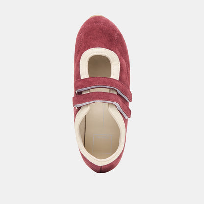 SWAN SNEAKERS BURGUNDY SUEDE