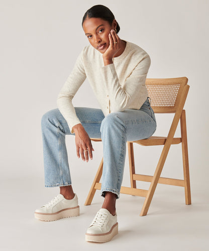 TIGER SNEAKERS WHITE LEATHER - re:vita