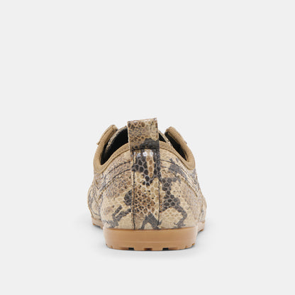 VIPER SNEAKERS SNAKE PRINT EMBOSSED LEATHER