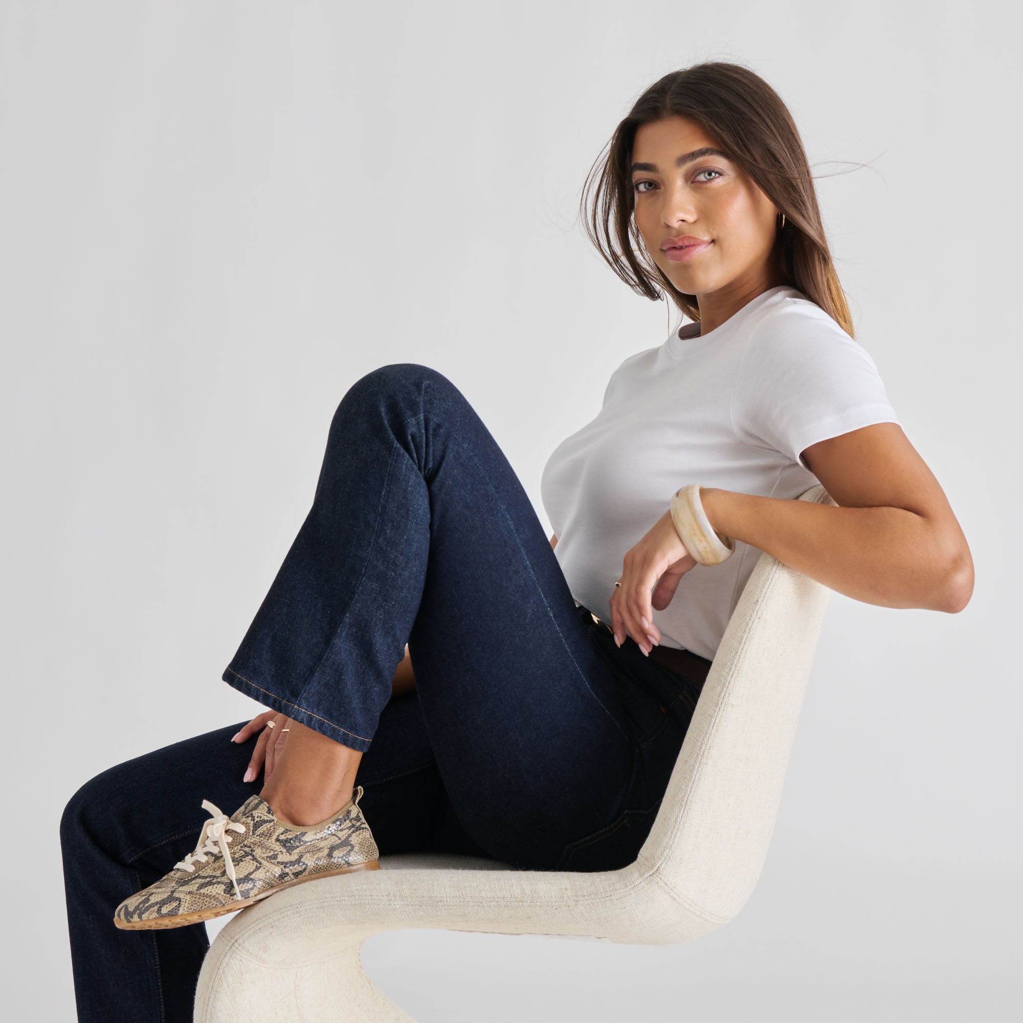 VIPER SNEAKERS SNAKE PRINT EMBOSSED LEATHER