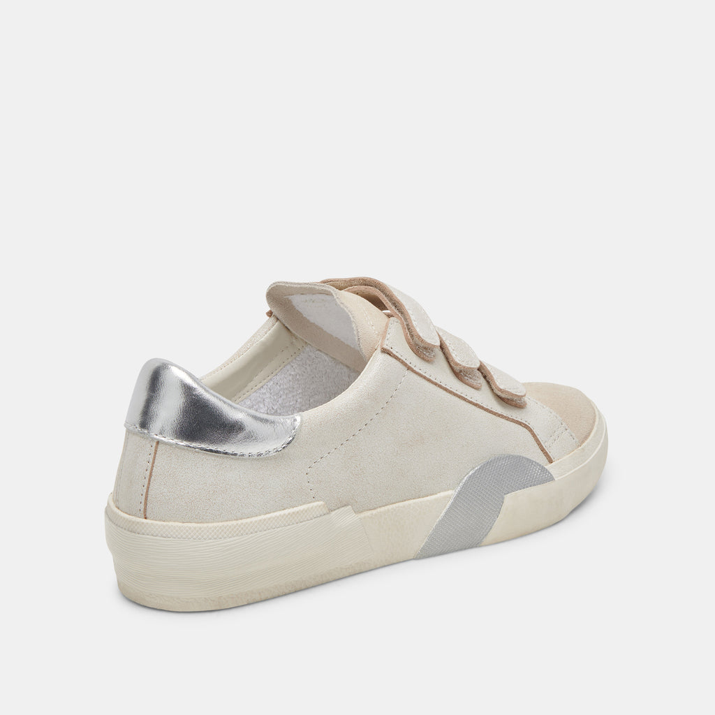 ZABOR SNEAKERS OFF WHITE DISTRESSED LEATHER - image 3