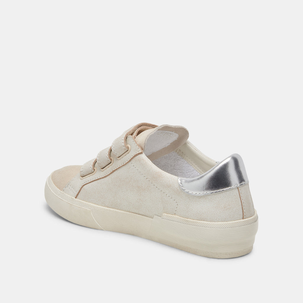 ZABOR SNEAKERS OFF WHITE DISTRESSED LEATHER - image 5
