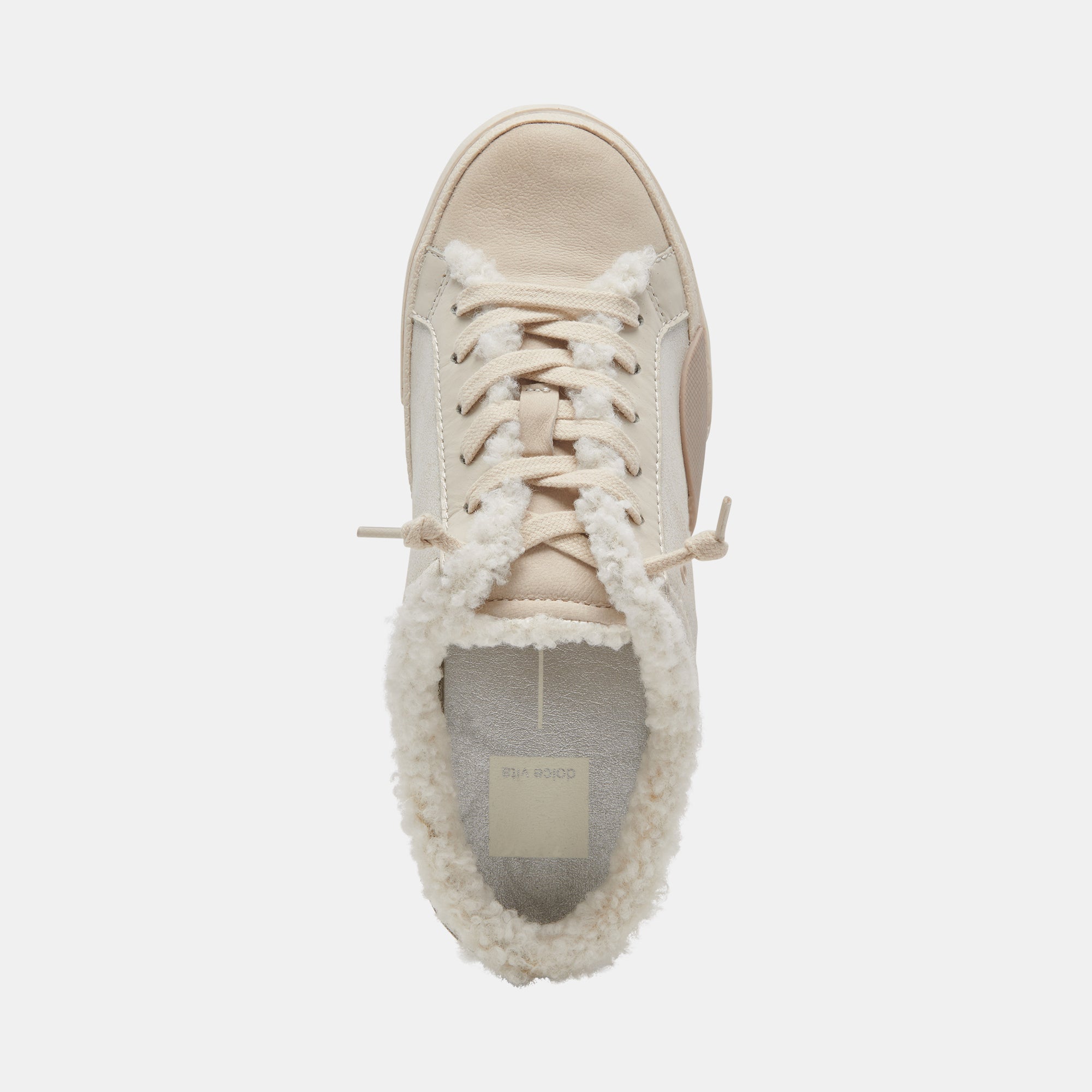 ZANTEL SNEAKERS OFF WHITE CRACKLED LEATHER - view 9
