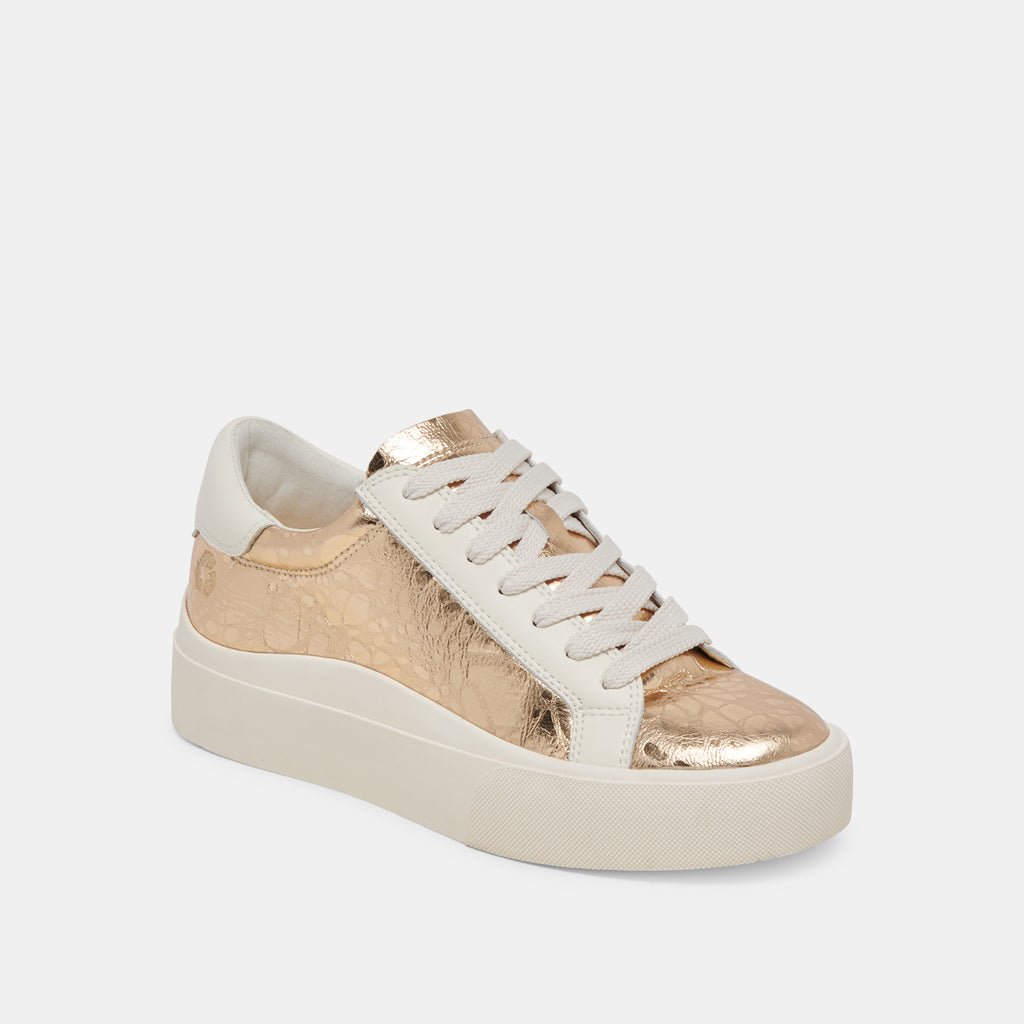ZAYN 360 SNEAKERS GOLD DISTRESSED LEATHER - image 2