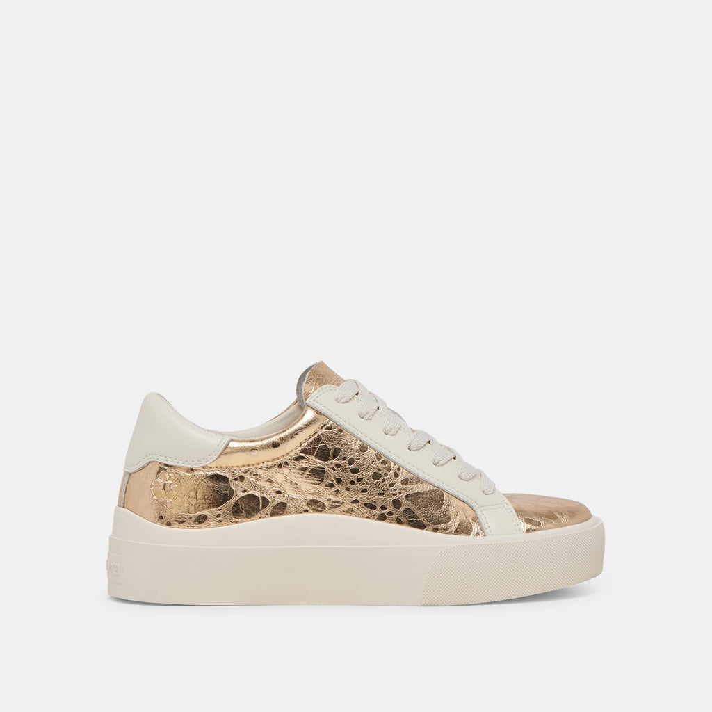 ZAYN 360 SNEAKERS GOLD DISTRESSED LEATHER - image 1