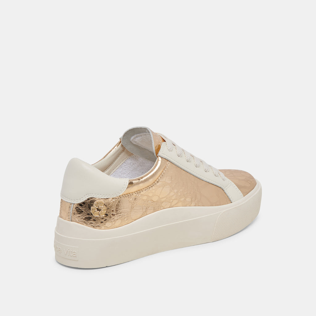 ZAYN 360 SNEAKERS GOLD DISTRESSED LEATHER - image 3