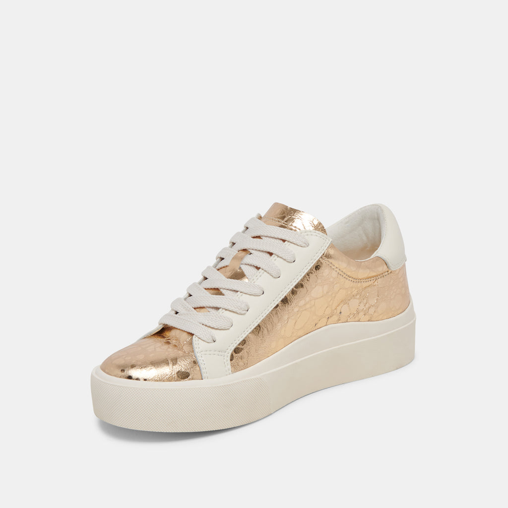 ZAYN 360 SNEAKERS GOLD DISTRESSED LEATHER - image 4