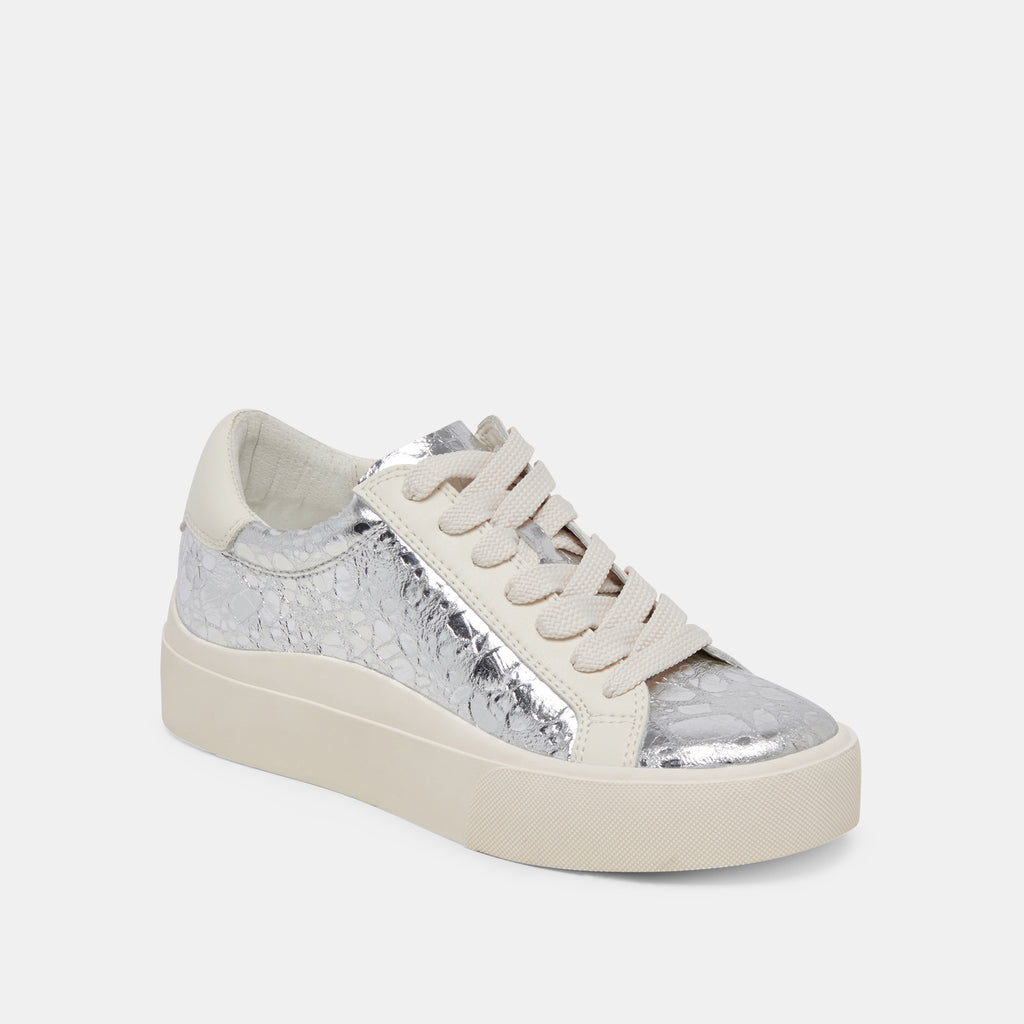 ZAYN 360 SNEAKERS SILVER DISTRESSED LEATHER - image 2