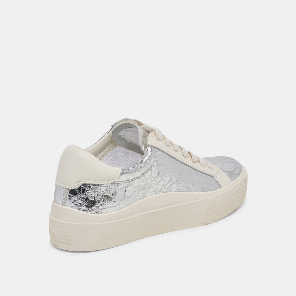 ZAYN 360 SNEAKERS SILVER DISTRESSED LEATHER - image 3