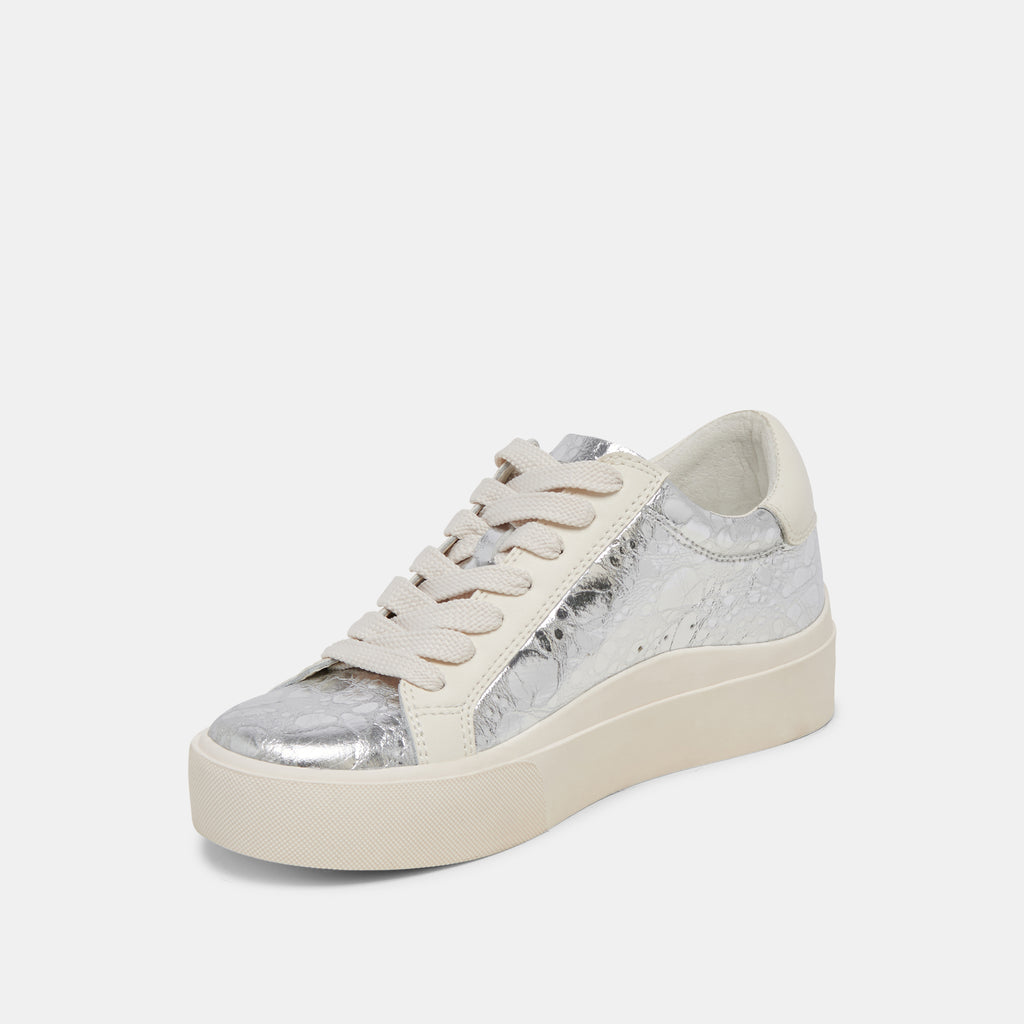 ZAYN 360 SNEAKERS SILVER DISTRESSED LEATHER - image 4